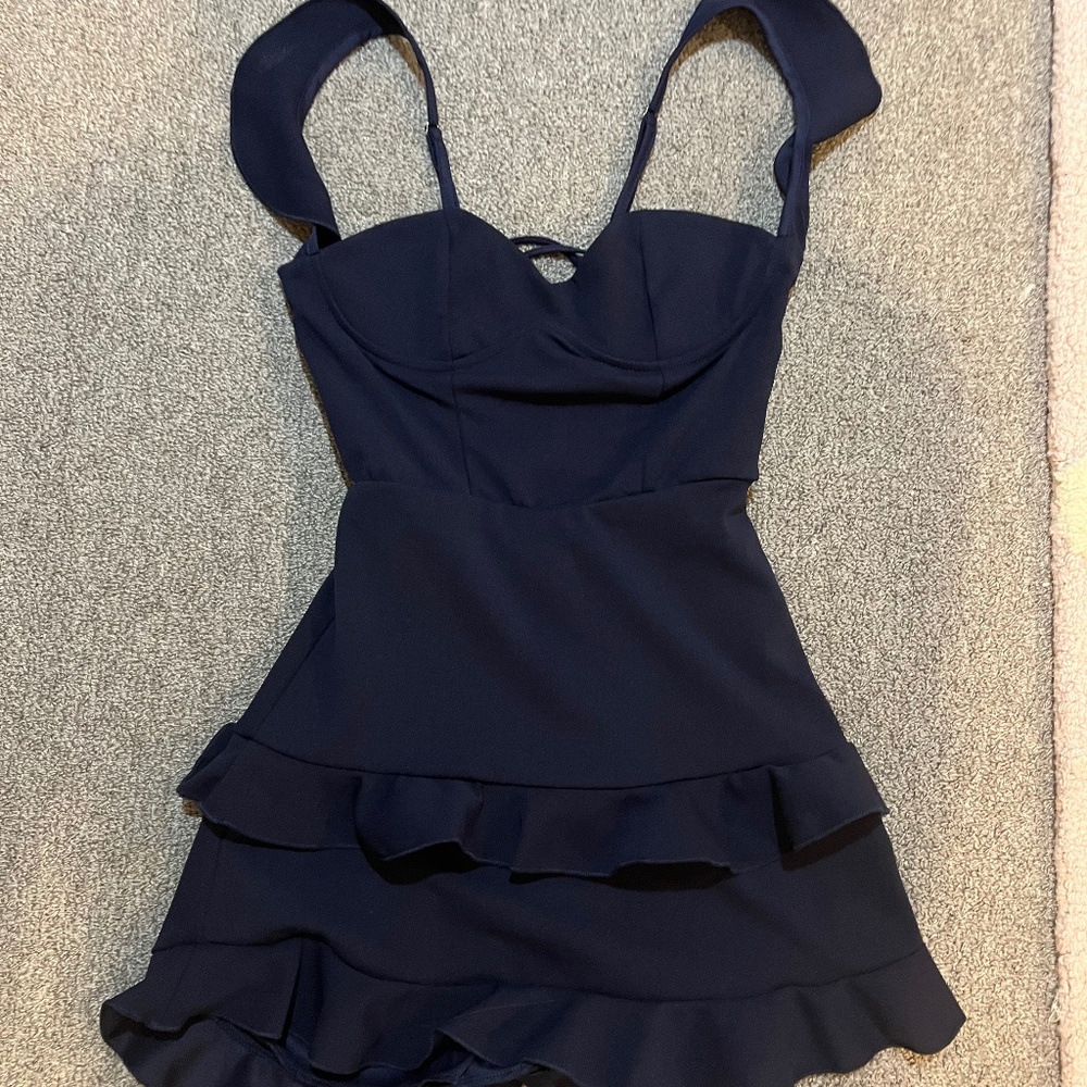Lucy in the Sky Brandi Ruffle Corset Dress